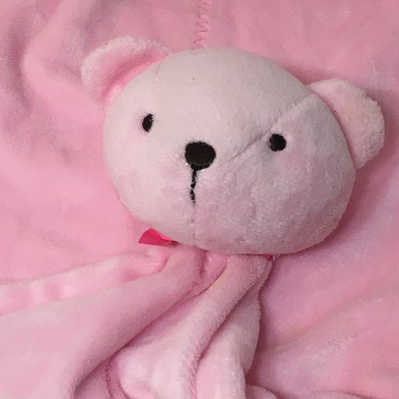 Carter's Precious Firsts Pink Bear Baby Blanket - Picture 4 of 7